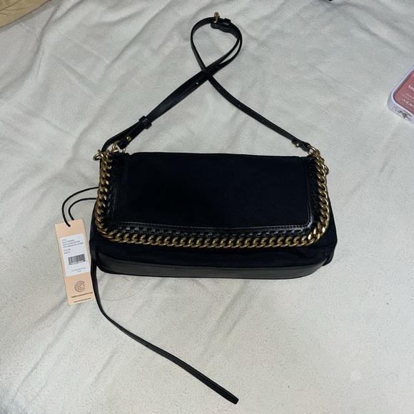 Rebecca Minkoff Handbags - BLACK DATE NYLON CONVERTIBLE PURSE WITH ANTIQUE BRASS HARDWARE. NWT, 🖤.